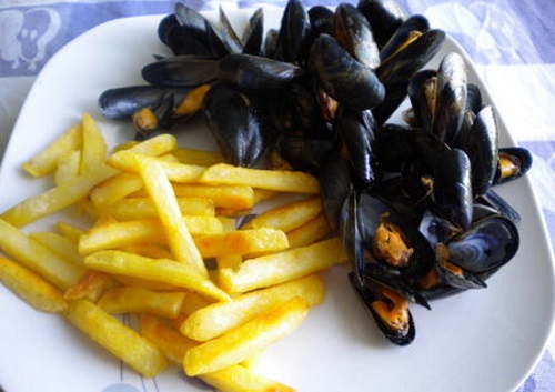 repas moules frites